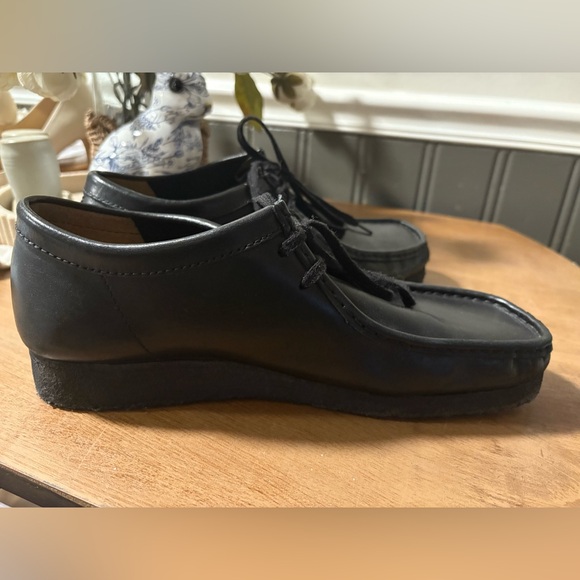 Clark’s Original Wallabee in Black Leather sz 11 EUC main image 8